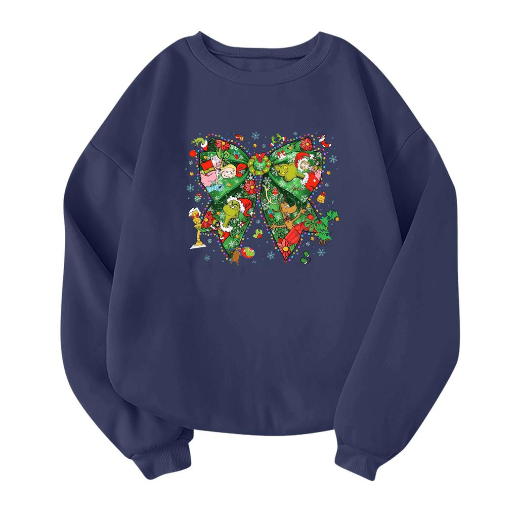 Children's Fashionable Lightweight Long-sleeved Round Neck Pullover With Pockets Printed Pullover