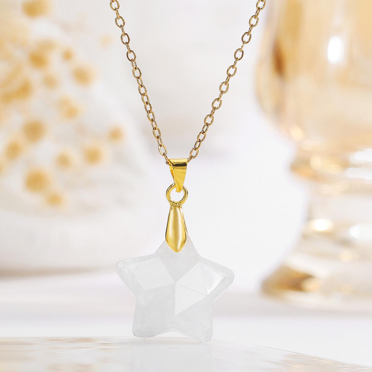 

Natural crystal pendant, cut surface, amethyst, star necklace, bohemian, natural stone jewelry,Christmas gift, Stocking stuffers, Valentine s Day gift