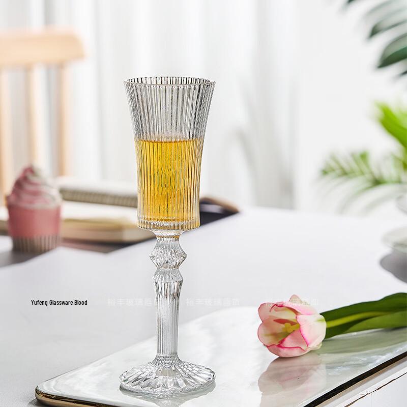 LISM Striped High-Stem Glass Set of 2