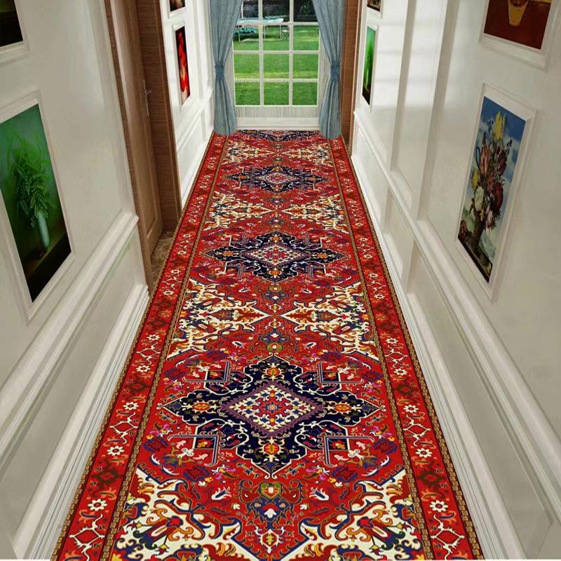 Home Living Room Hallway Persian Style Carpet Hallway Foyer Home Washable Entrance Carpet