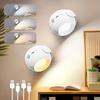 Led Motion Sensor Wall Lamp Touch Rotatable USB Recharge Wireless Portable Night Light for Bedroom Reading Lighting
