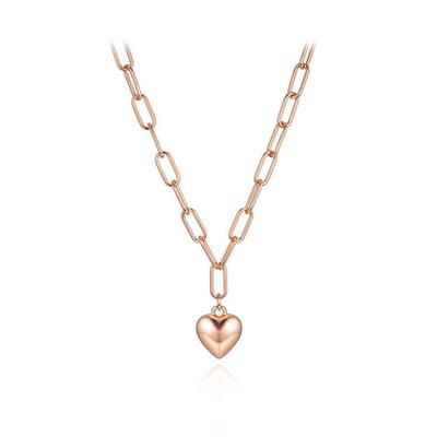 Volume Heart Necklace Elbrnn195