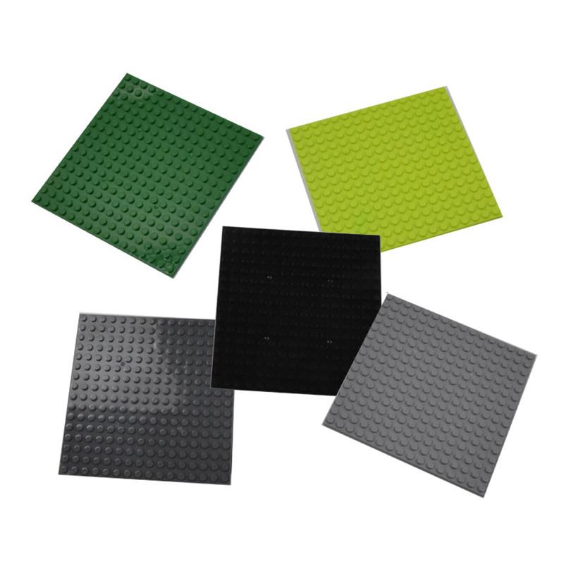 Non-Toxic 3Pcs Plates 16 X 16 Double Sided Baseplate Building Blocks Base Plate Moc City Parts Educational Toy For Children