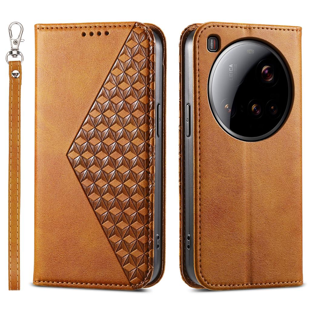 For Xiaomi 15 Ultra Case Calf Texture PU Leather Phone Cover with Wallet