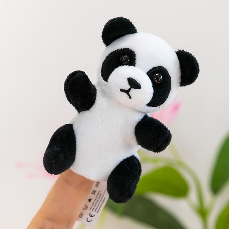 Forest Animal Finger Doll Panda Plush Toy Children Ocean Shark Doll