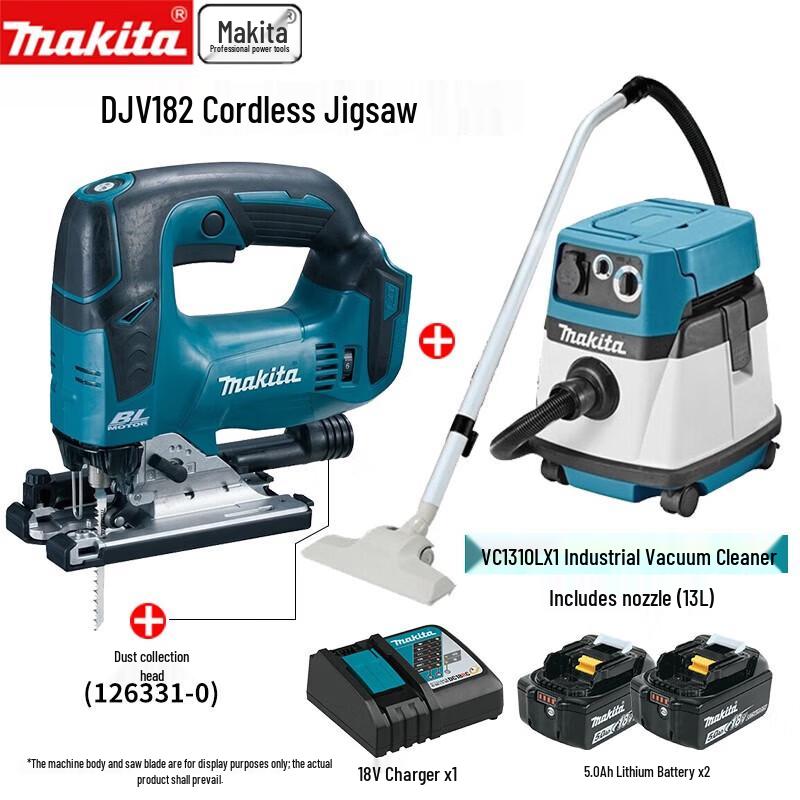 

Makita DJV182 18V Cordless Jigsaw Kit CN plug (adapter included)