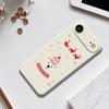 For iPhone 17 Air Case Bear Pattern Printing Straight Edge TPU Phone Back Cover