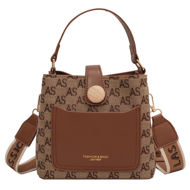 Modische, lässige, tragbare Eimertasche für Damen, neue Herbst- und Wintermode, große Kapazität, Schulter-Crossbody-Tasche