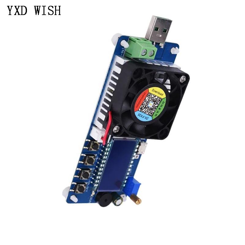 4A/5A 25W/35W Adjustable Electronic Load Tester LED Digital USB Voltmeter Ammeter Battery Capacity Power Supply Detector Monitor