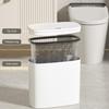 Space Saving Cabinet Trash Bin Motion Sensor Can, Wall Mounted Narrow Gap Garbage with Touchless Kitchen Container Automatic Open Lid, Hands Free for