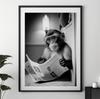 Cute Monkey Bathroom Art Prints Wall Art Funny Bathroom Print Poster Monkey Art Print Toilet Humor Whimsy Animal Canvas Painting