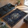 Fantasy Magic Theme Crystal Velvet Rug Personalized Custom Name Text Soft Floor Mat Home Decor