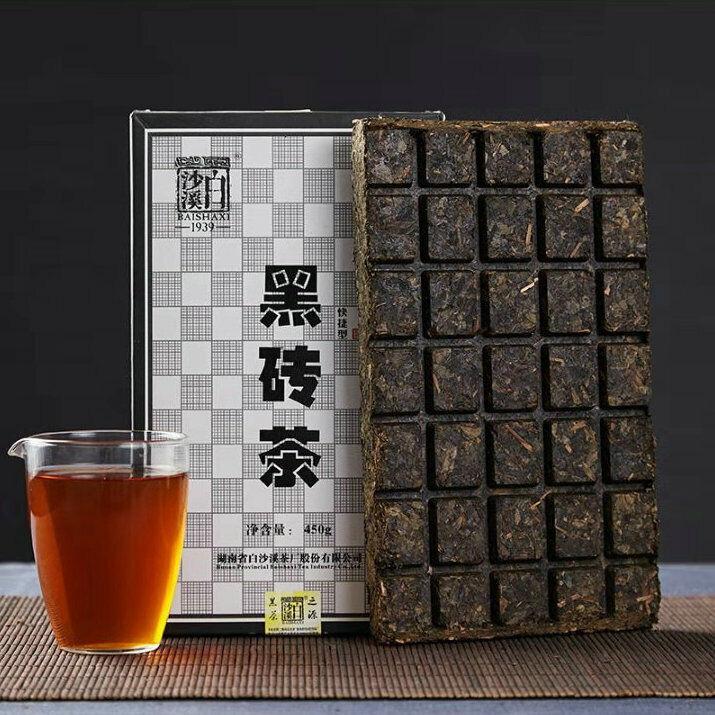 

Hei Zhuan Cha Anhua Baishaxi Растворимый темный чай Shortcut Brick Tea Черный чай 450г
