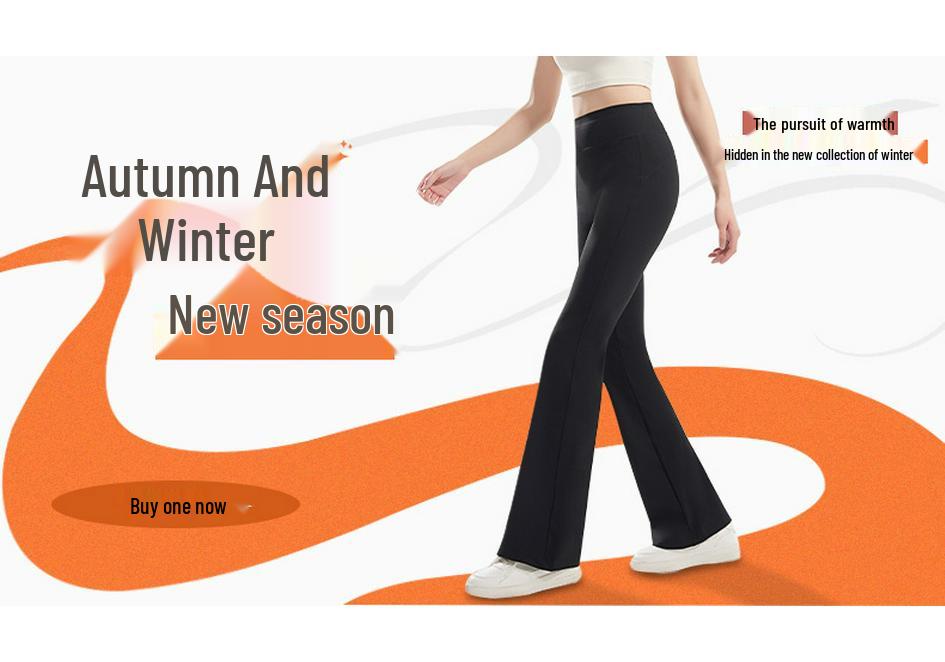Women's Thick Fleece-Lined Wool-Blend Pants, Ideal for Winter Outdoor Wear, Extra-Warm and Cozy.