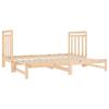 Vidaxl Extendable Bed, 2X(90X190) Cm, Light Pine Wood