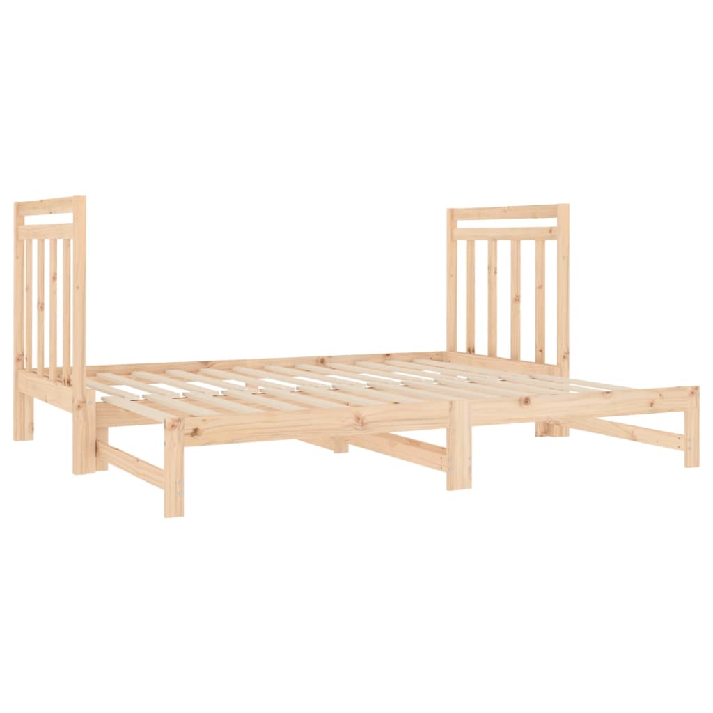 Vidaxl Extendable Bed, 2X(90X190) Cm, Light Pine Wood