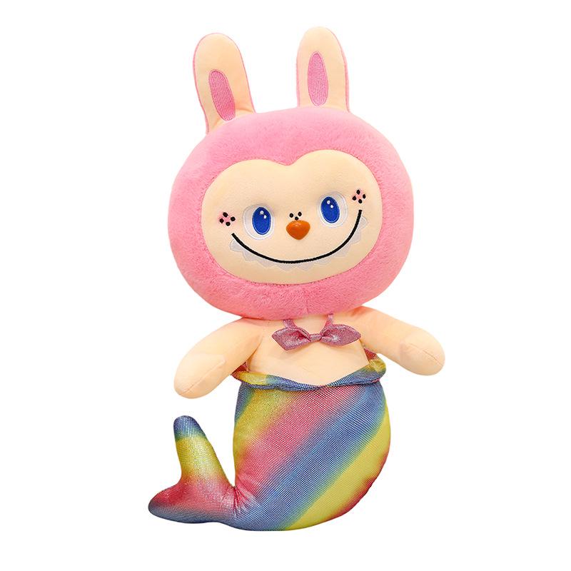 Cross-Border Mermaid La-Boo Plush Doll: Amusement Park Pendant Gift