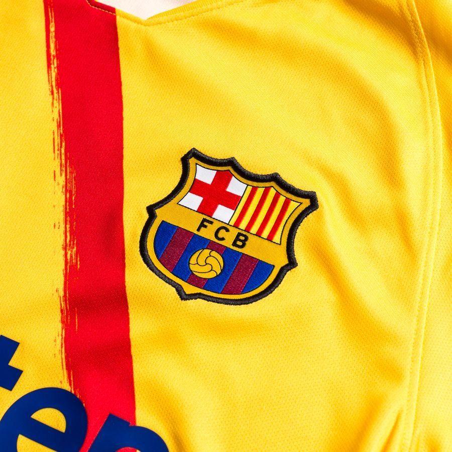 Nike Round-Neck Pullover Short-Sleeve Football Jersey, 19-20 Season, FC Barcelona Men Tops Yellow CT2527-727