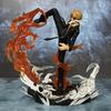 One Piece New 28.5CM Flame Wind Leg Stand, Kick Leg Black Foot Yamaharu Battle Model Ornament Handpiece Holiday Gift For Boys