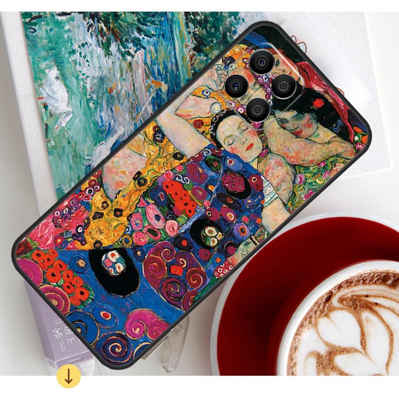 The Kiss Gustav Klimt Painting Case For Samsung Galaxy M15 M21 M31 M55 M56 M36 M16 M06 M13 M33 M53 M12 M32 M52 M14 M34 M54