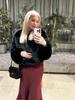 Palton Scurt Casual de Damă cu Blană de Vulpe Toscana - Stil Stradal European & American