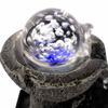 LED Illuminated Tabletop Waterfall Flowing Water Fountains With Ball For Home Office Feng Shui DecorationUS Plug 110V