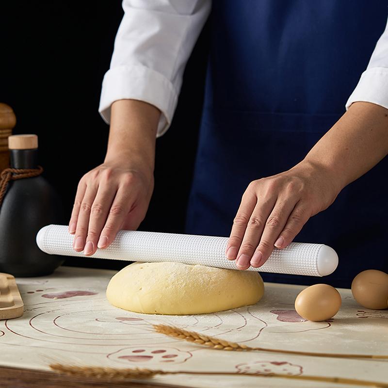 Non-Stick Floating Point Rolling Noodle Stick Dumpling Skin Household Rolling Noodle Stick Non Stick Skin Kitchen Baking Tool