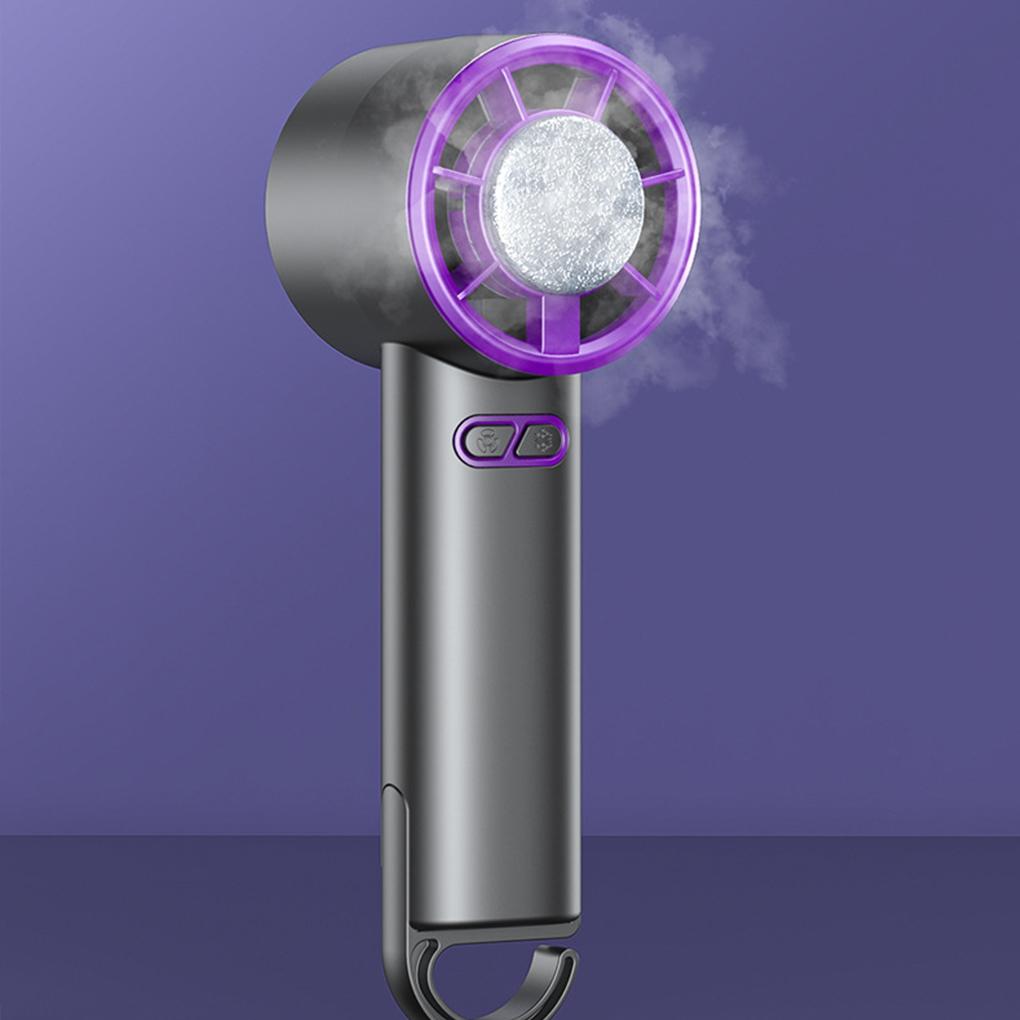 Strong Wind Power Handheld Ice Pack Fan With Turbofan Blades Semiconductor Refrigeration Fan USB