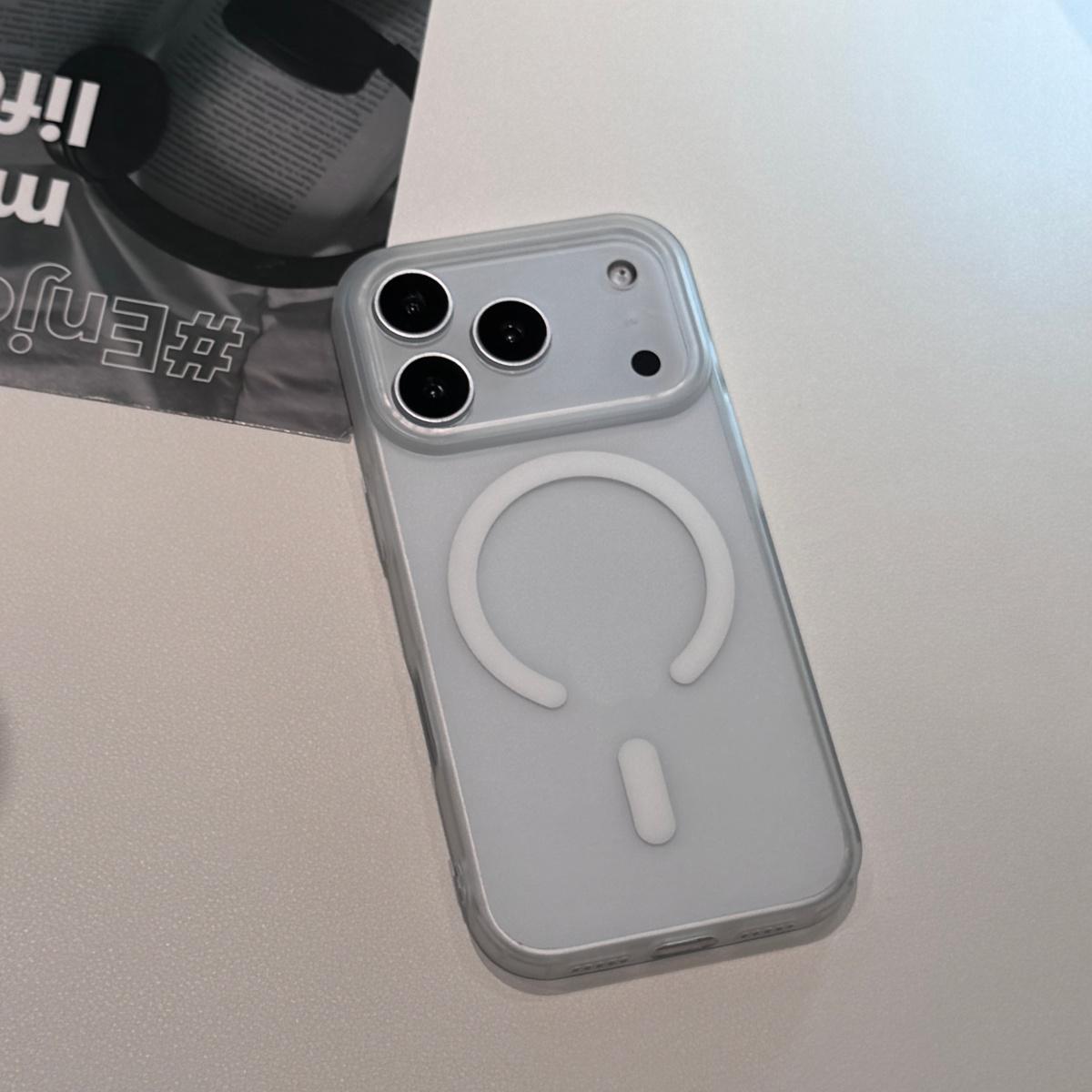 

Translucent Ice Mist Frosted For Magsafe Magnetic Phone Case For iPhone 17 Air 16 15 14 13 12 Pro Max Ultra Thin Soft TPU Cover iPhone 12
