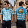 Lederhosen da uomo per Oktoberfest Polo Costume Bavarese Tedesco Birra Prost Camicia S-5XL