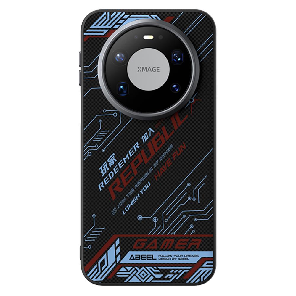 ABEEL Für Huawei Mate 80 Pro Max Magnetische Hülle Mikroprägung 6D Gedruckt PC TPU Aluminiumlegierung Leder Handyhülle