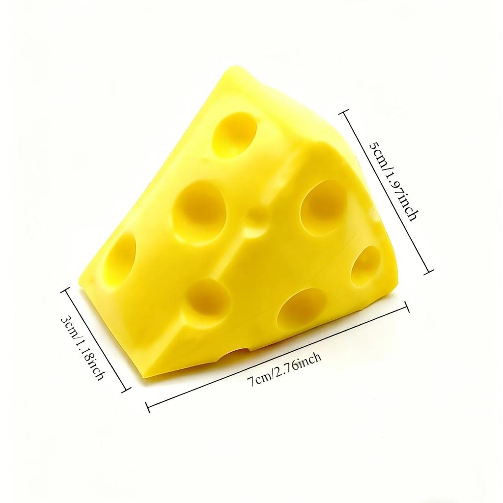1/3 New Cute Cheese Squeeze Toy, Fun Cheese Squeeze Toy, Perfect for Christmas and Party Favors