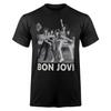 BON JOVI FOTO Tričko kapely Pánské a dámské Krátký rukáv Retro Hip Hop Y2k Top Trend Značkové tričko Léto Pánská Streetwear