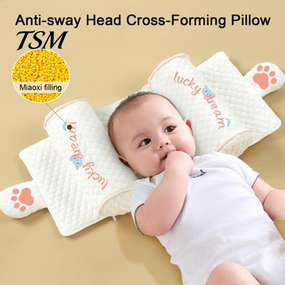 Cuscino Ergonomico per Testa del Bambino Modellante Testa Traspirante Supporto per Neonati Cuscino Ottimale Antiscivolo per Neonato 0-6 Mesi