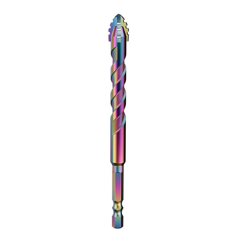 6-12mm Four-edge Serrated Drill Bit Set for Glass Tile Concrete Metal Ceramic Woodworking