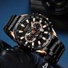 CURREN 8363 Men's Waterproof Quartz Steel Band Watch with Multifunctional Seven-Needle Design and Calendar/Weekday Display.