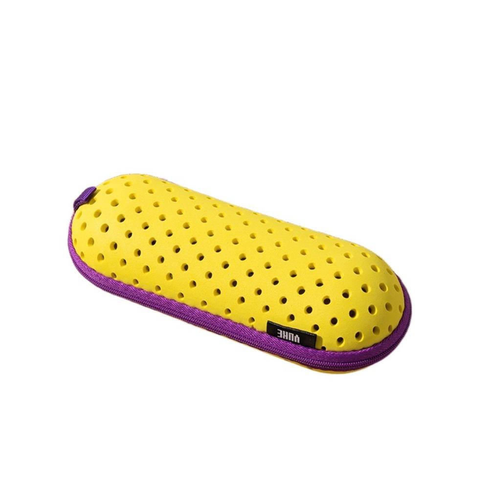 

EVA Держатель для очков Противотуманный Защитный Бокс для хранения очков Мультицветный Чехол для плавательных очков Дорожный жёлтый