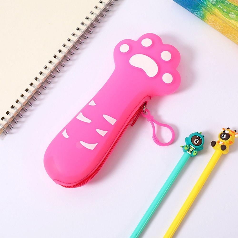 Simulated Fruit Pencil Case Silicone Stationery Pouch Portable Pen Bag  School Office