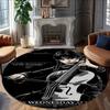 1pc Addams Family Wednesday3 Print Round Carpet Chair Round Carpet Suitable for Bedroom Living Room Home Decorative Carpet