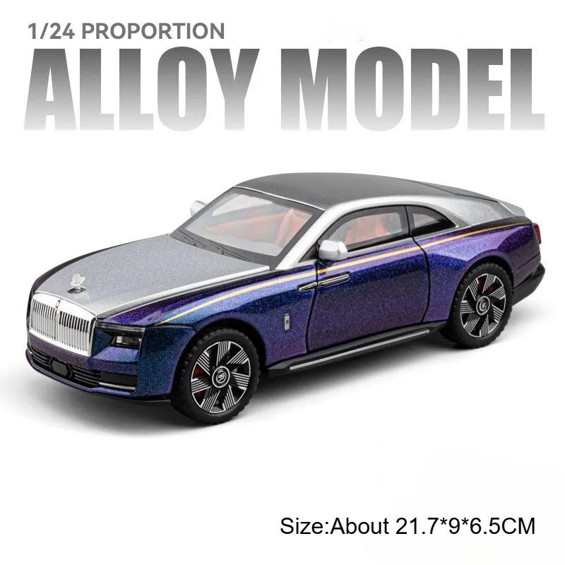1:24 Rolls-Royce Cullinan Spectre Automodell Spielzeug Sternenhimmel Dach Stoßdämpfung Legierung Druckguss Fahrzeugmodelle Geschenk Ornamente