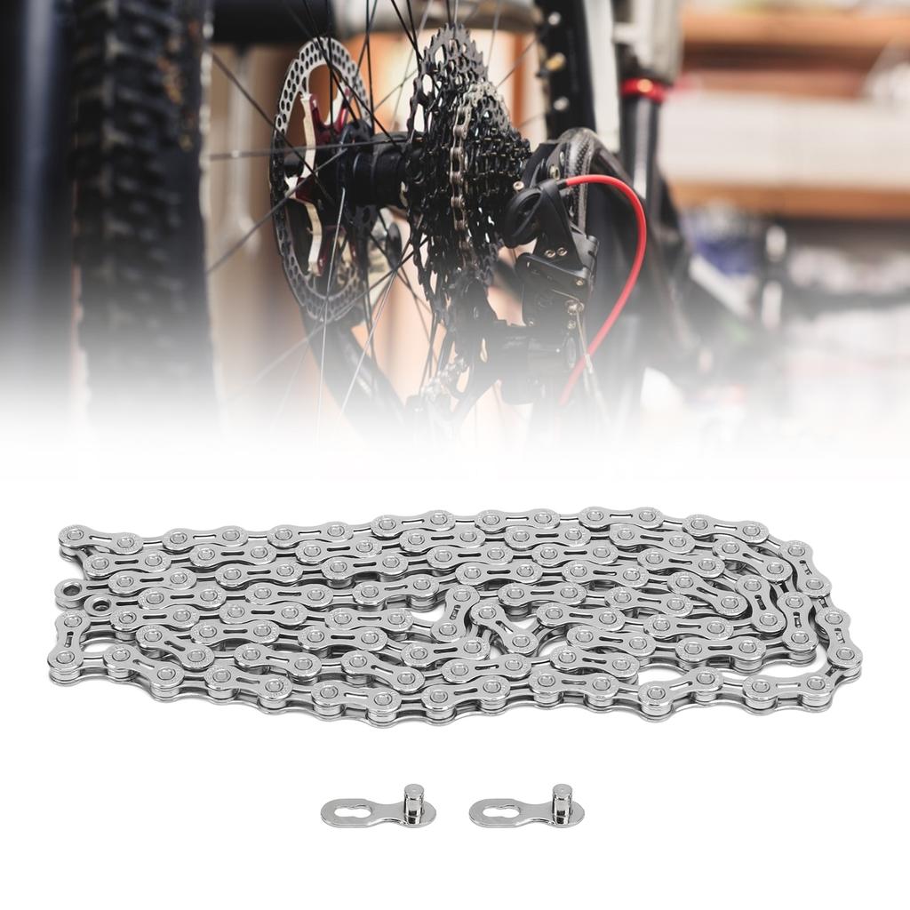 VG Sports 11 Speed Bike Chain Lightweight Half Hollow 1/2x11/128 Inch 116 Links Bicycle Chain for Mountain Bike