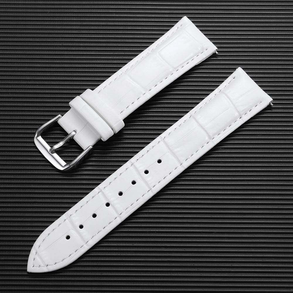 Leather Watch Strap 12/14/15/16/17/18/19/20/21/22/23/24mm Universal Replacement Watch Band Bamboo Pattern Quick Release Bracelet