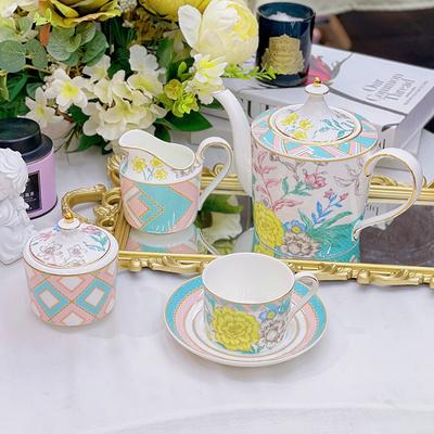 British Light Luxury Ceramic Coffee Cup Saucer With Spoon Luxury Household Afternoon Tea Cup Bone China Set With Hand Gift