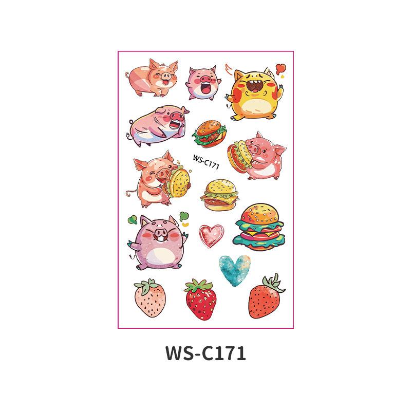 Cross Border Children's Cartoon Tattoo Stickers Space Dinosaur Boy Girl Cute Temporary Waterproof