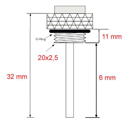 Gauge, Oil Temperature Sensor Jmp For Honda Cb 900, Cb 1000, Cbf 1000, Cbr 900, Cbr 1000, Vt 1100, Vtr 1000, 125, 100