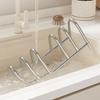 Rustproof Pot Lid Storage Rack Stainless Steel Kitchen Countertop Organizer  For Kitchen Storage