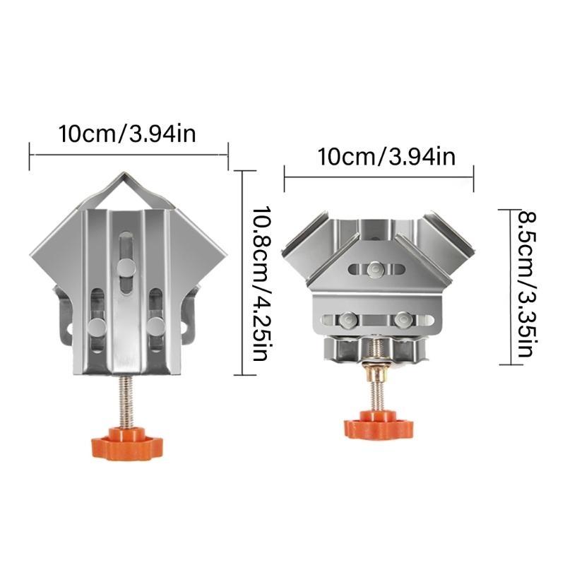 Corner Clamp 90 Degree Clamp Single Handle Corner Clamp with Adjustable Swing Jaw Aluminum Welding Clamp