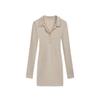2026 Autumn/Winter V-Neck Slimming Long-Sleeve Dress: Feminine Hip-Hugging Short Skirt