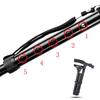 2020 New Design Aluminium Elderly Folding Outdoor Walking Stick