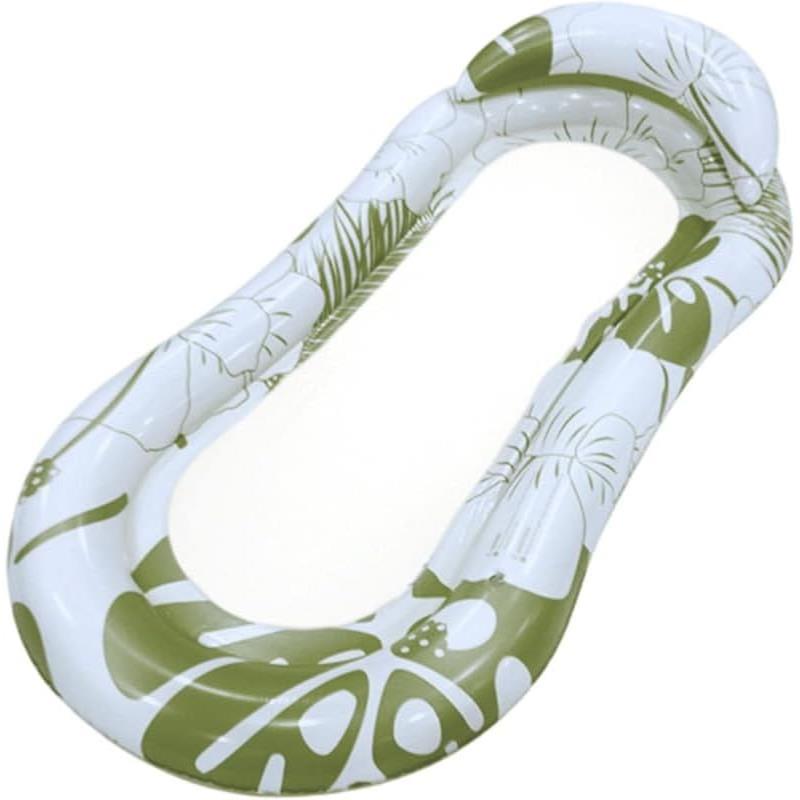 Inflatable Water Lounger with Mesh for Swimming
